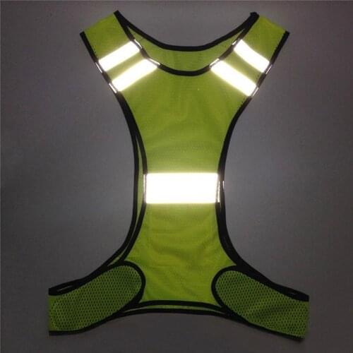 Reflective Sport Night Working Cycling Running Safety Vest Top Adjustable Reflective Vest Safety Jacket Bike Bicycle