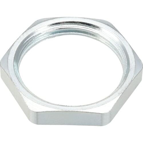 Uxcell Pipe Fitting Hex Locknut Carbon Steel G1-inch Female Threaded, 5 Pcs