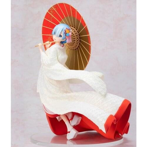 Cute Anime Re:Life in a different world from zero Rem Kimono Ver. PVC Action Figure Collectible Model Kids Toys Doll 28cm