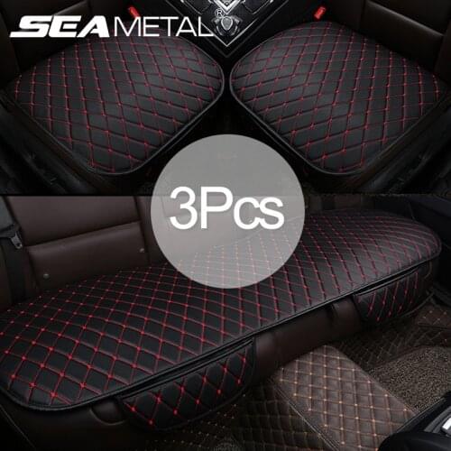 Universal Car Seat Cover PU Leather Cars Seat Cushion Full Set Pad Mat Protector Automobiles Rear Front Seat Covers Car Styling