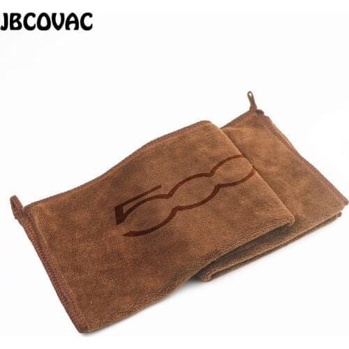 1pc 30*30CM Car Wash Cleaning Towel Accessories For Fiat 500 Punto Abarth 124 Stilo Ducato Palio Car Styling Universal Stickers