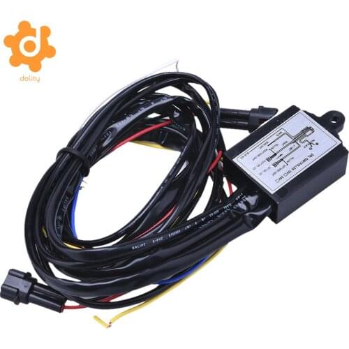 12V Car DRL Controller Universal Auto LED Daytime Running Lights Controller Relay Harness Dimmer On/Off 30W Fog Light Controller