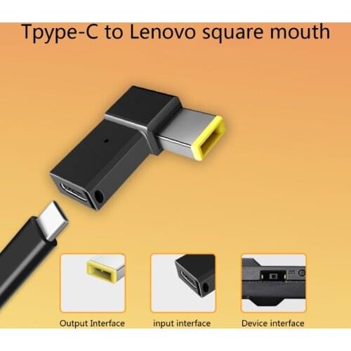 Compatible with Thinkpad Laptop Conversion Type C Female to 100W PD Male Converter Adapter Fast Charging Square Adapter