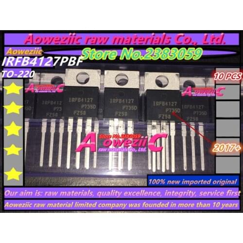 Aoweziic 2017+ 100% new imported original IRFB4127PBF IRFB4127 TO-220 field effect MOS tube N channel 200V 76A