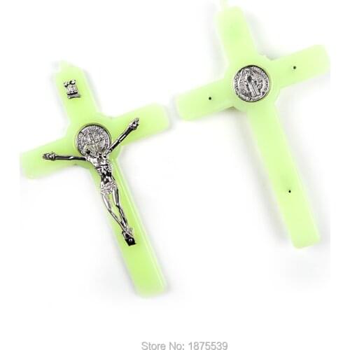 15 cm Big Saint Benedict Crucifix Pendant Alloy Jesus Plastic Cross