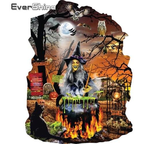 EverShine Diamond Painting Cartoon Witch Picture Of Rhinestones Diamond Mosaic Halloween Diamond Embroidery Cross Stitch Kits