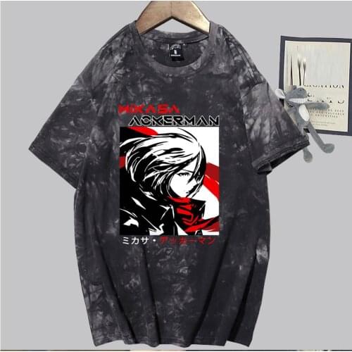 Men Women Final Season Attack on Titan T-shirt Mikasa Ackerman Print Tshirt Summer Tops