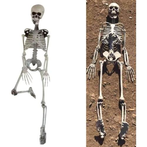 90cm Simulation Human Skeleton Ornament Halloween Party Bar Haunted House Props
