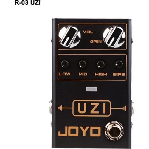 JOYO R-03 UZI Heavy Metal Guitar Effect Processor High Gain American British Distortion Electric Guitar Monoblock Effect Pedal