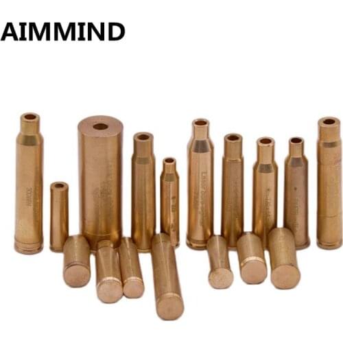 12GA .308 .3006 7X57R 7.62x39 8mm 8x57JRS 222 7.62X54 7mm 300 .223 9mm Cartridge Red Laser Bore Sighter Collimator Boresighter