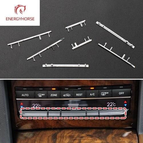 Car Console Air Conditioning Buttons Decoration Trim For Mercedes Benz E Class W212 2009-2015 Interior Accessories