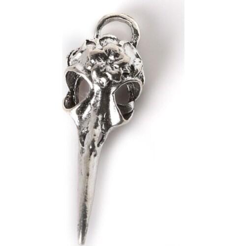 4pcs Fashion 42x14mm Sharp Mouth charms Pendant antique silver plated Alloy Jewelry Findings Free Shipping