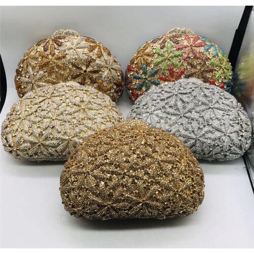 New Purses-and-handbags In Womens Totes Female Handbags Lady Chain Metal Shoulder Bag Clutches Bag Ladies Party Small Purse