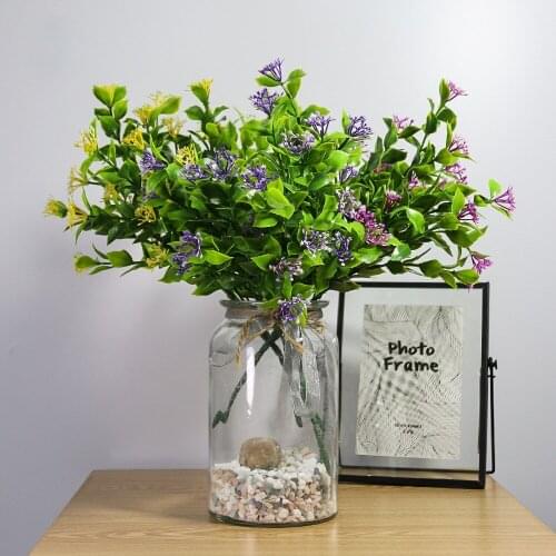 Pentagram Artificial Flowers Outdoor Project Layout Family Dining Room Living Room Living Room Plastic Floral Layout