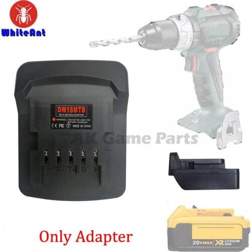Battery Converter For Metabo 18V Power Tools Battery Adapter Use For DeWalt 20V Li-ion Batteries Accessories DW18MTB