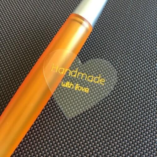 60pcs Transparent Waterproof PVC Gift Boxes Sealing Stickers DIY Handmade Party Wedding Packing Self-adhesive Labels sticker