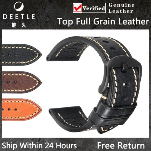 Leather Strap Belt For Samsung Galaxy Watch active 2 gear S3 huawei watch gt 2 amazfit bip/gts Bracelet Loop 20 22mm Watch Band