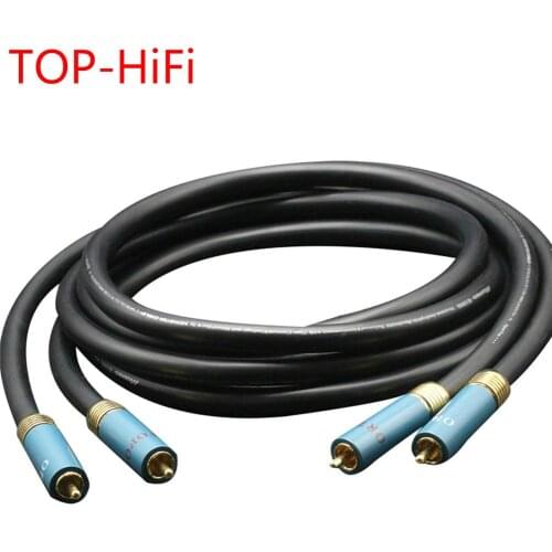 TOP-HiFi M1000i Signal Cabel Single Crystal Copper Audio Corld Wire Line RCA Interconnect Audio Cable