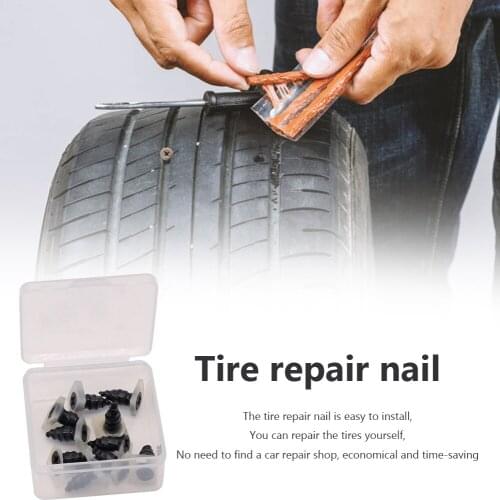10pcs Universal Vacuum Tyre Repair Nail For Motorcycle Tubeless Tyre Repair Rubber Nails Self-tire Repair Tire Film Nail