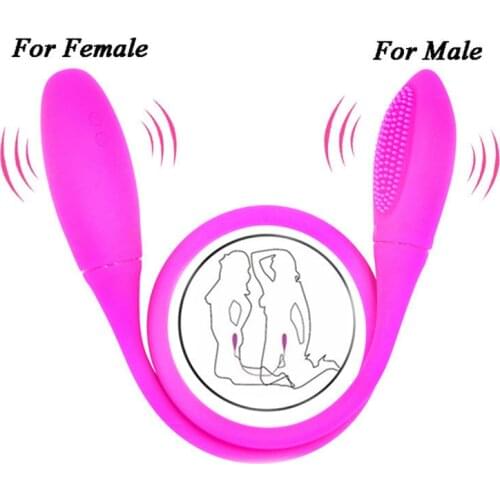 G-Spot Vibrator Dual-Head String Vibrator 7 speed Waterproof Double Vibrator Anal Butt Plug Vagina Masturbation Adult Sex Toy
