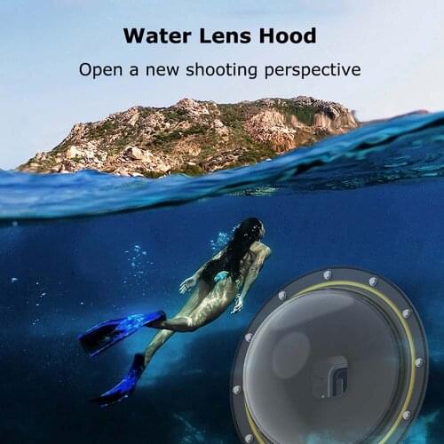 Water Lens Hood Diving Goggles Lens Protector Diving Accessories for Gopro9 Camera