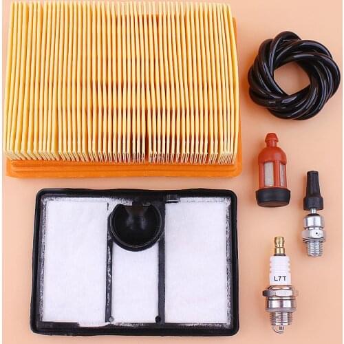 Air Filter Cleaner Combo For Stihl TS700 TS800 Concrete Cut Off Saw Fuel Filter Line Spark Plug Decompression Valve Kit