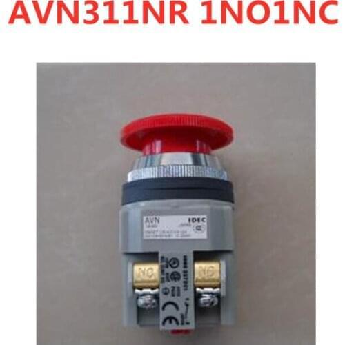 10pcs emergency stop button switch AVN311NR 1NO1NC 30mm aperture