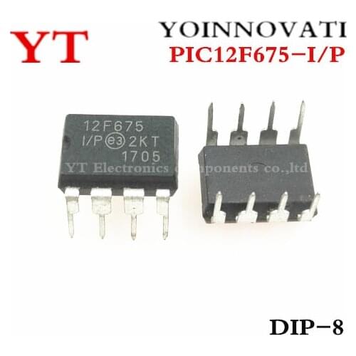 10pcs PIC12F675-I/P PIC12F675-I PIC 12F675 12F675 PDIP-8 Best quality