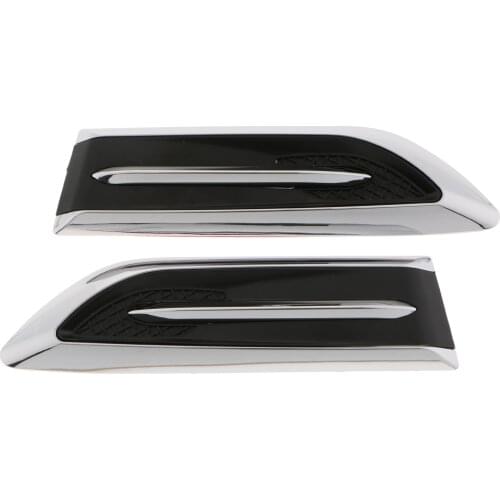 2 Pack Hood Side Shark Gill Simulation Air Flow Vent Fender Sticker for Car Decoration, Size:19 x 5cm/7.48 x 1.97 inch