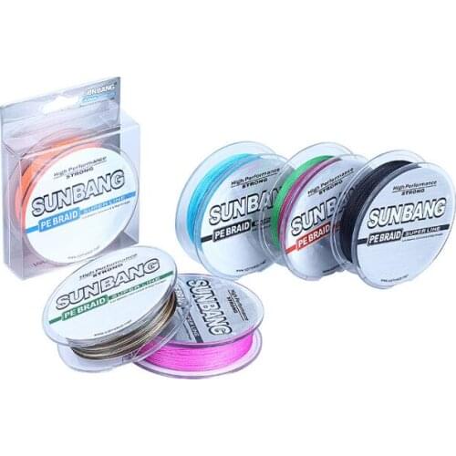 30pcs/lot WholeSale 100%PE 4S FISHING BRAID LINES 300M 10LB-100LB With PVC Transparent Spools