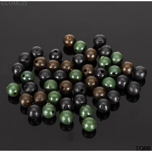 8mm Carp Fishing Beads Soft Rubber Feeder Fishing Hook Components Carp Bait Cage Stoppers Carp Beads 50PCS/Lot