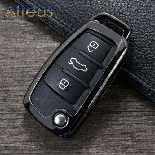 For Audi A3 8V A1 A4 A5 A6 A7 TT Q3 Q5 Q7 R8 S6 S7 S8 SQ5 RS5 Auto Accessories Zinc Alloy Car Key Case Shell Protection Cover