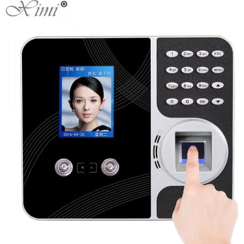 Biometric WIFI Face Fingerprint Time Attendance System Clock Recorder Employee Recognition Recording Device Electronic Machine