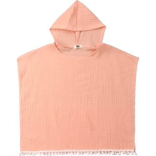 Baby Girl Long Cape Dress Hooded Hoodie Chiffon Tassel Cloak Poncho Jumper for Baby Girl Children Clothes Kid Toddler Clothing