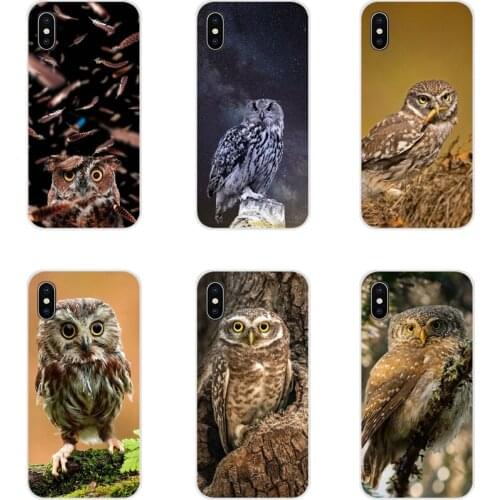 For Samsung A10 A30 A40 A50 A60 A70 M30 Galaxy Note 2 3 4 5 8 9 10 PLUS Animal Owl Eyes Accessories Phone Cases Covers