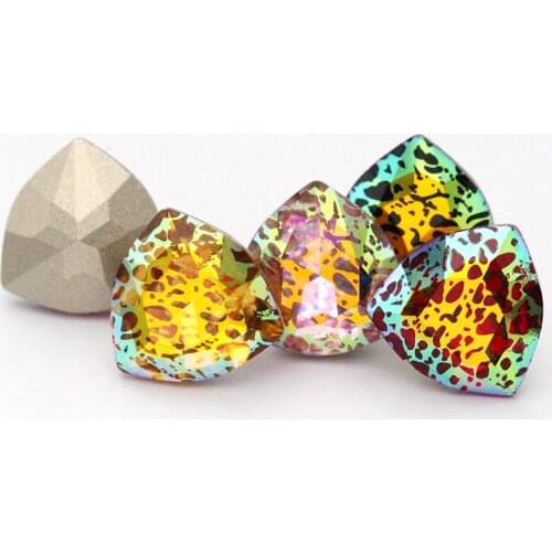 Trilliant Joon Patina Crystal K9 Rhinestones Jewelry Craft Pointback for Craft Glue on Clothing Garment Dress Beads Decoration