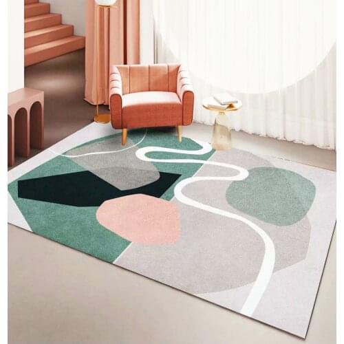 Carpets For Living Room Modern Nordic Style Abstract Geometric Bedroom Rug Home Decoration Non-Slip Area Floor Mat Free Shipping