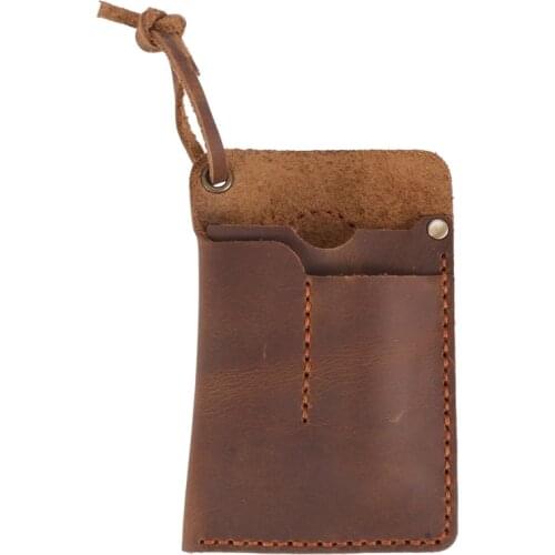 Handmade EDC Organizer Leather Sheath/ Organizer Slip Pouch Case for Flashlight/Multi-Tool/Knife/Pen