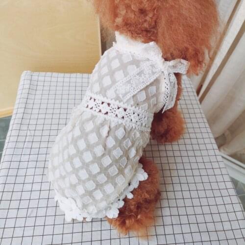 Pet Dog Dress Summer Cat Clothes Puppy Apparel Small Dog Clothing Skirt Chihuahua Yorkshire Terrier Costumes Pomeranian Dresses