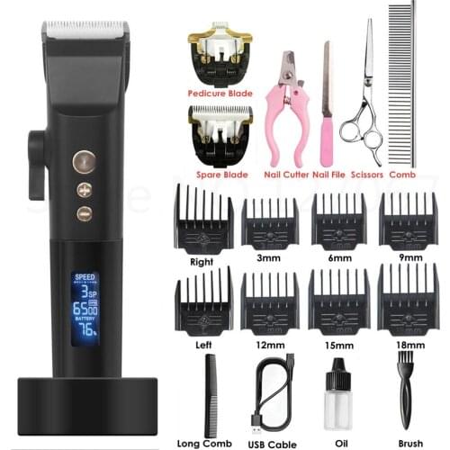 New Dog Clipper Cat Hair Clipper Grooming Animal Pet Shaver USB Low Noise Dog Hair Trimmer Cordless Professional Haircut Machine