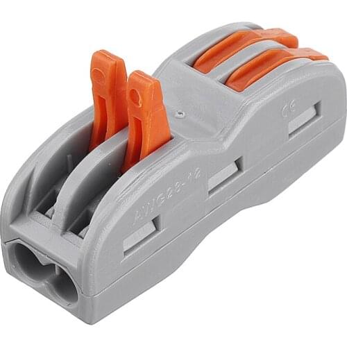 Mini Fast Wire Cable Connectors Universal Compact Conductor Spring Splicing Wiring Connector Push-in Terminal Block SPL-2