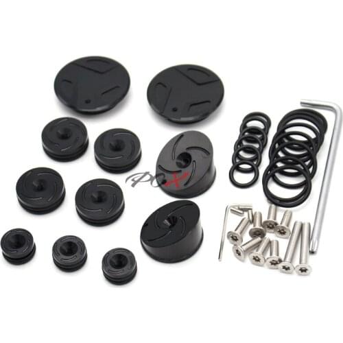 Motorcycle CNC Aluminum Frame Hole Plug Cap Cover Set for BMW R1200GS R1200RT R 1200 GS RT ADV Adventure 2014-2017