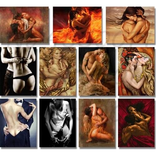 DIY Painting By Number Nude Woman Paint Canvas Sexy Girl Picture Oil Painting Coloring By Numbers Hand Painted Modern
