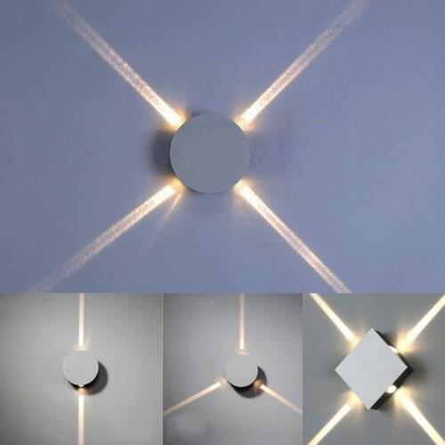 Wall lamp modern minimalist creative corridor hotel cross star wall lamp led wall lamp bedside bedroom living room ZM911