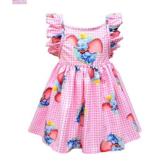 New Dumbo Princess Girls Child Dresses For Girls Kids Elephant Halloween Costume For Girls Dress Kids Cartoon Animal Dress
