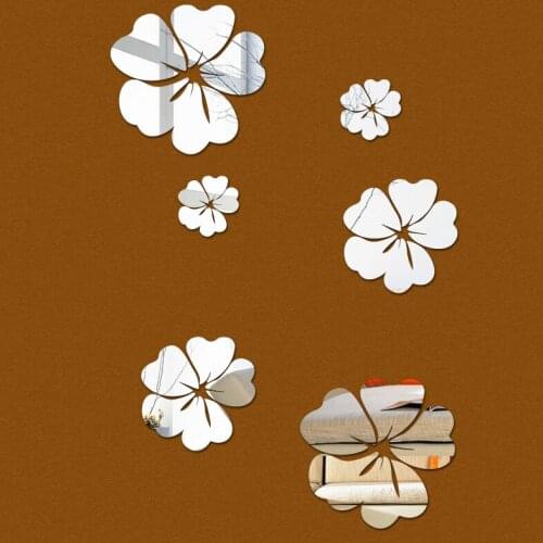 New flower promotion sale 3d home decoration wall sticker stickers acrylic modern horse butterfly mirror diy