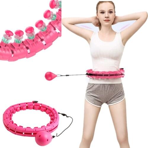 Adjustable Size Yoga Waist Exerciser Slimming Fitness Hoop Smart Counting Detachable Hoelahoep Houla Rings Home Sports Equipment