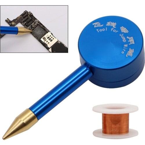 Chip Jumper Wire Pen For 0.02mm PCB Link Line Reel PCB Welding Soldering Repair 100% Brand New And High Quality