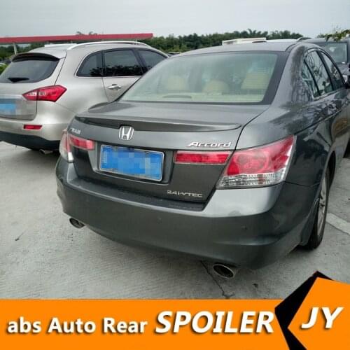 For HONDA Accord Spoiler 2008-2013 Accord spoiler High Quality ABS Material Car Rear Wing Primer Color Rear Spoiler