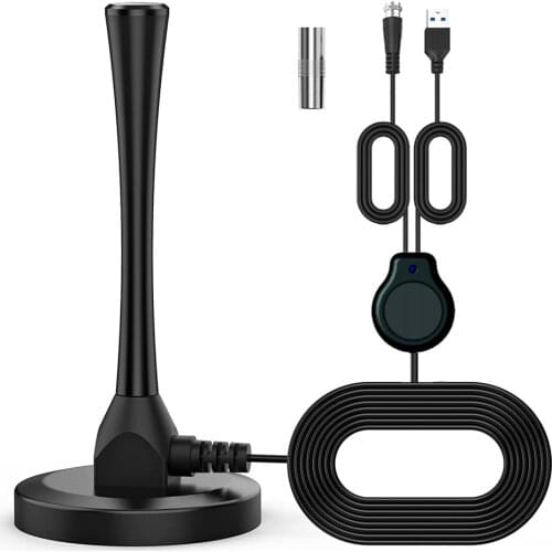 TV Antenna HDTV Indoor 4K Digital HD DVB-T2 ISDBT Satellite Signal Amplifier Magnetic Installation